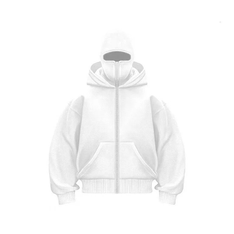 Autumn and Winter Mens Womens Casual Sportswear with Hooded Mask n Sporty Fashionable Plus Size Hoodie 250729