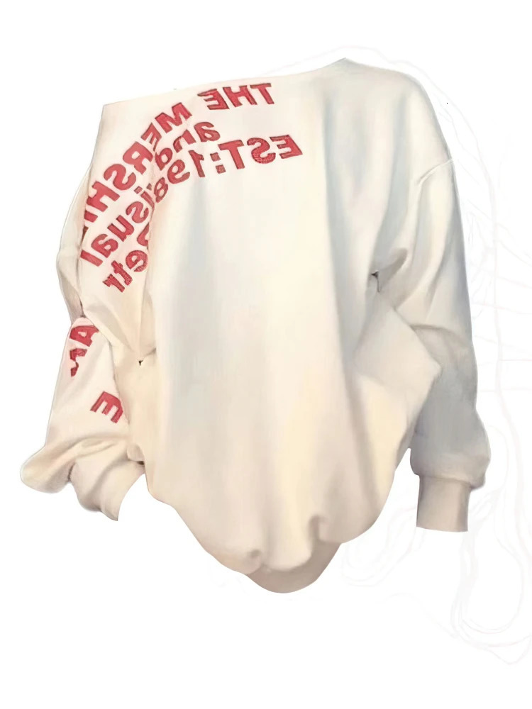 2K Sexy Oversize T-shirt Women Streetwear Print Long Sleeve Basic Top Lady Fall Winter Korean Fashion Oversized Tees Shirt 250725