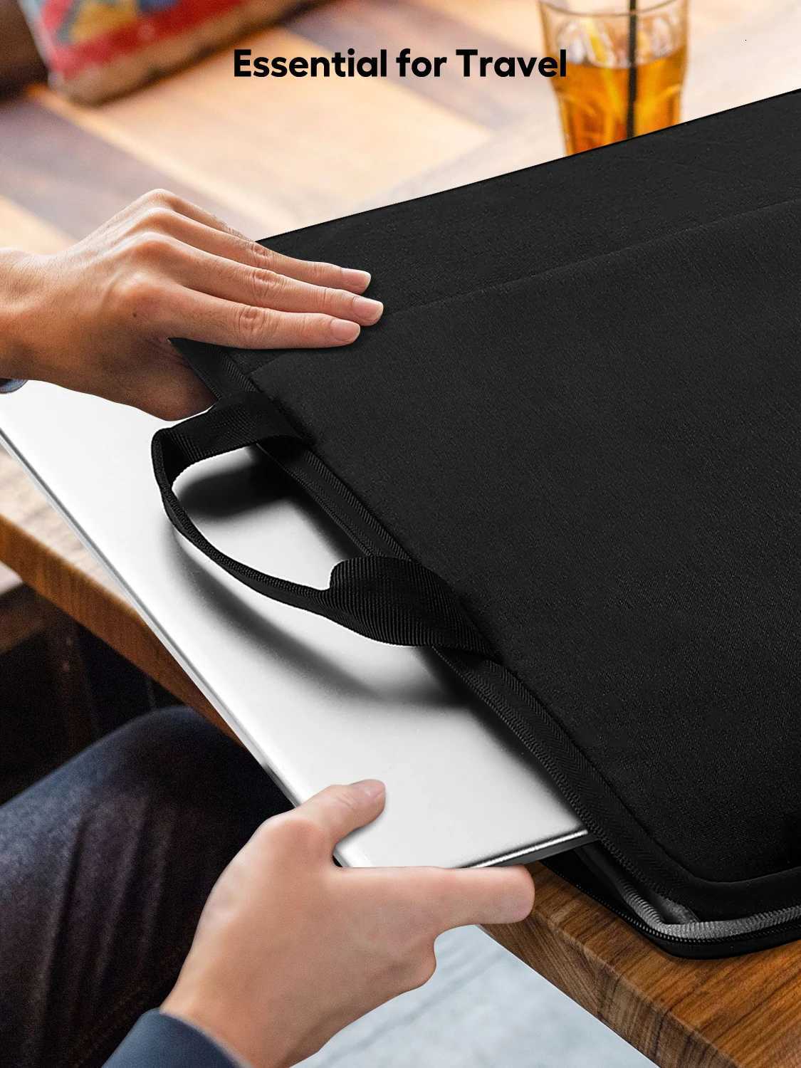 22 Inch Laptop Sleeve Bag Durable Travel Handbag Shockproof Protective Computer Sleeve Case with Handle Large Capacity y250730