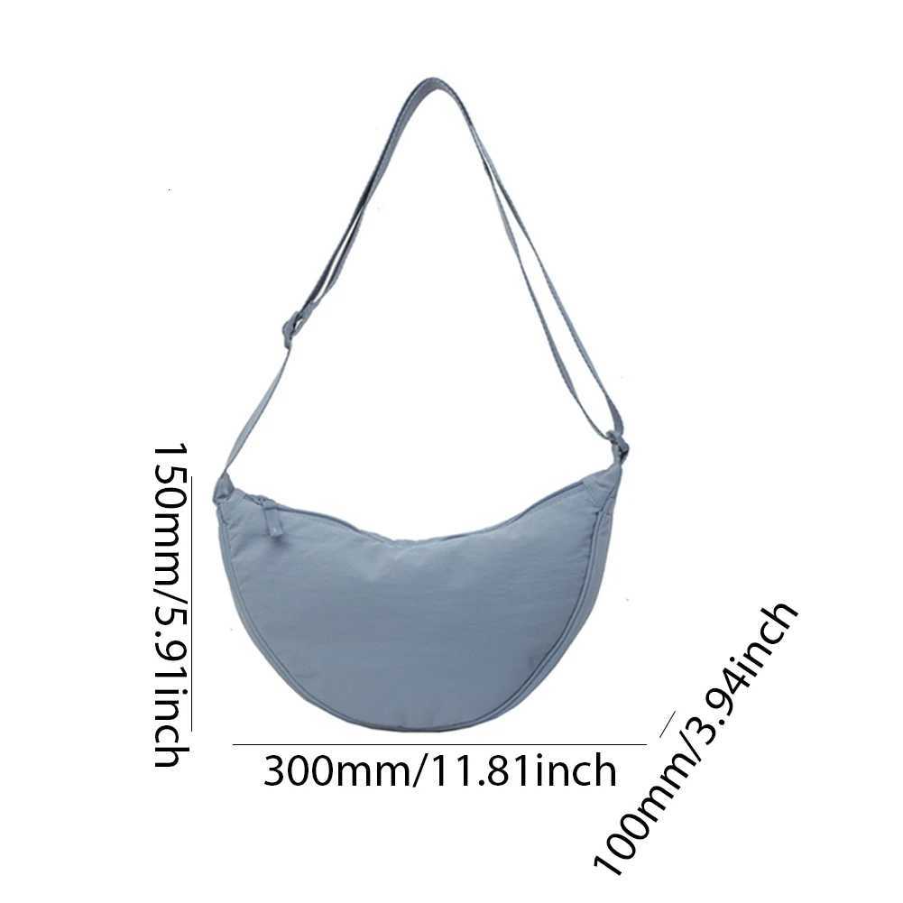 Women Fashion Cloud Shoulder Bag Solid Color Crossbody Crescent Bag Stylish Crossbody Bag Adjustable Strap for Vacation Party Y250729