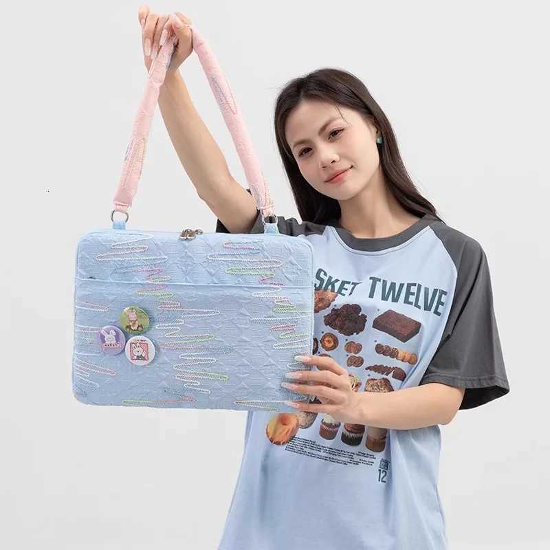 2025 New Casual Cute Laptop Bag 13.3 14 14.5 Inch Simple Handbags Shoulder Bag Wen Notebook Pouch y250730