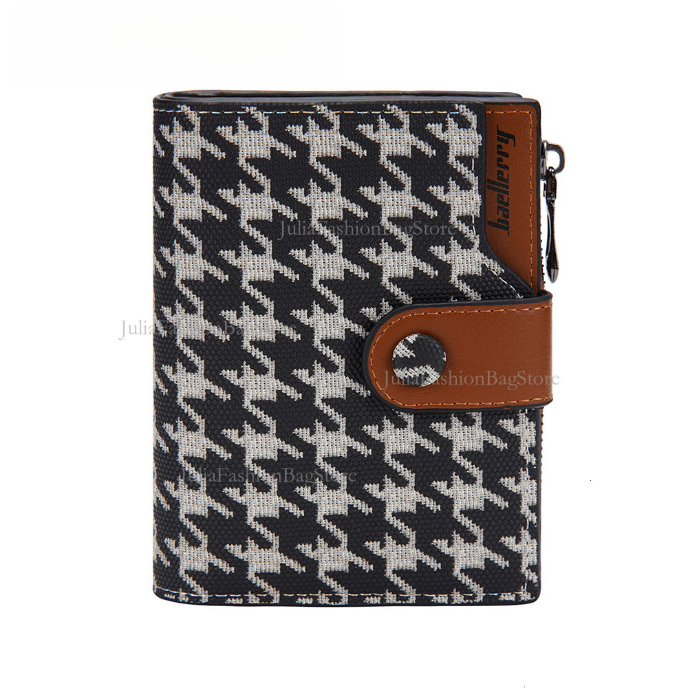 New Women's Printed Short Wallet With Free Shipping Designer Luxury Korean Color Block Multi Card Slot Card Holder Casual Zipper Coin Bag Fashion