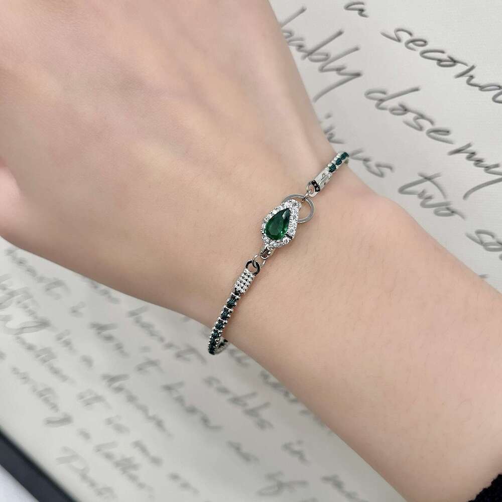 Year of the Zodiac Red Emerald Snake Rope Braided Bracelet for Women New Chinese Style Light Trendy Jewelry 2d5