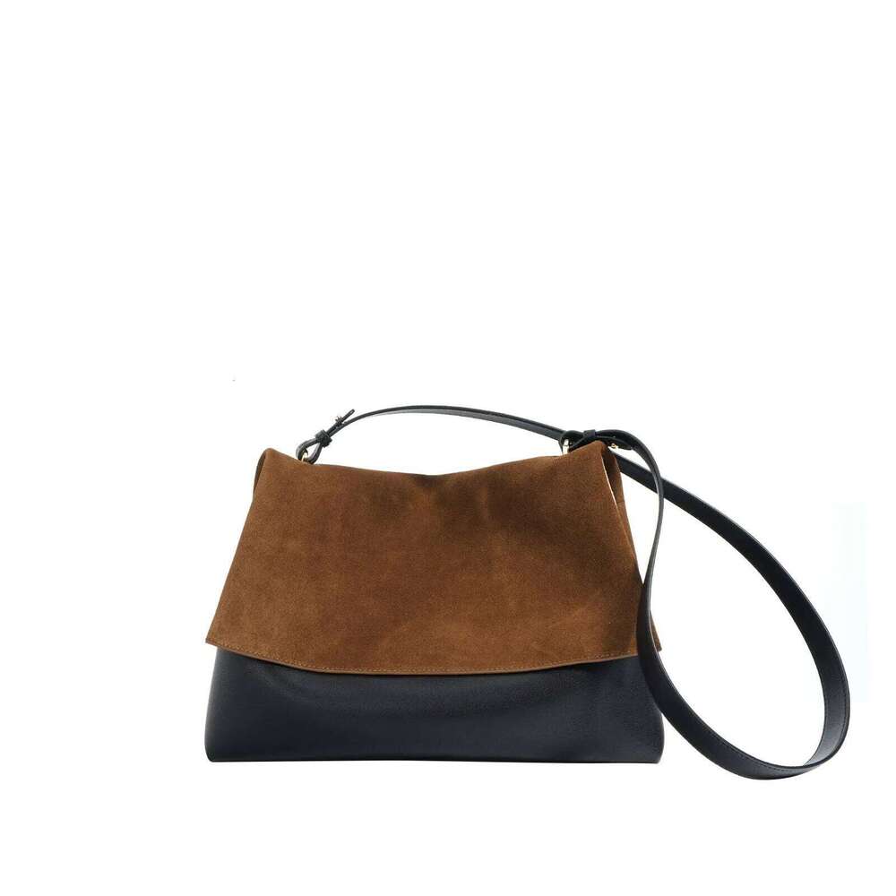 Suede High Genuine Cowhide Polish Leather Fashion Handbag for Women OEM High-End Standard Lady Shoulder Bag Winter Autumn