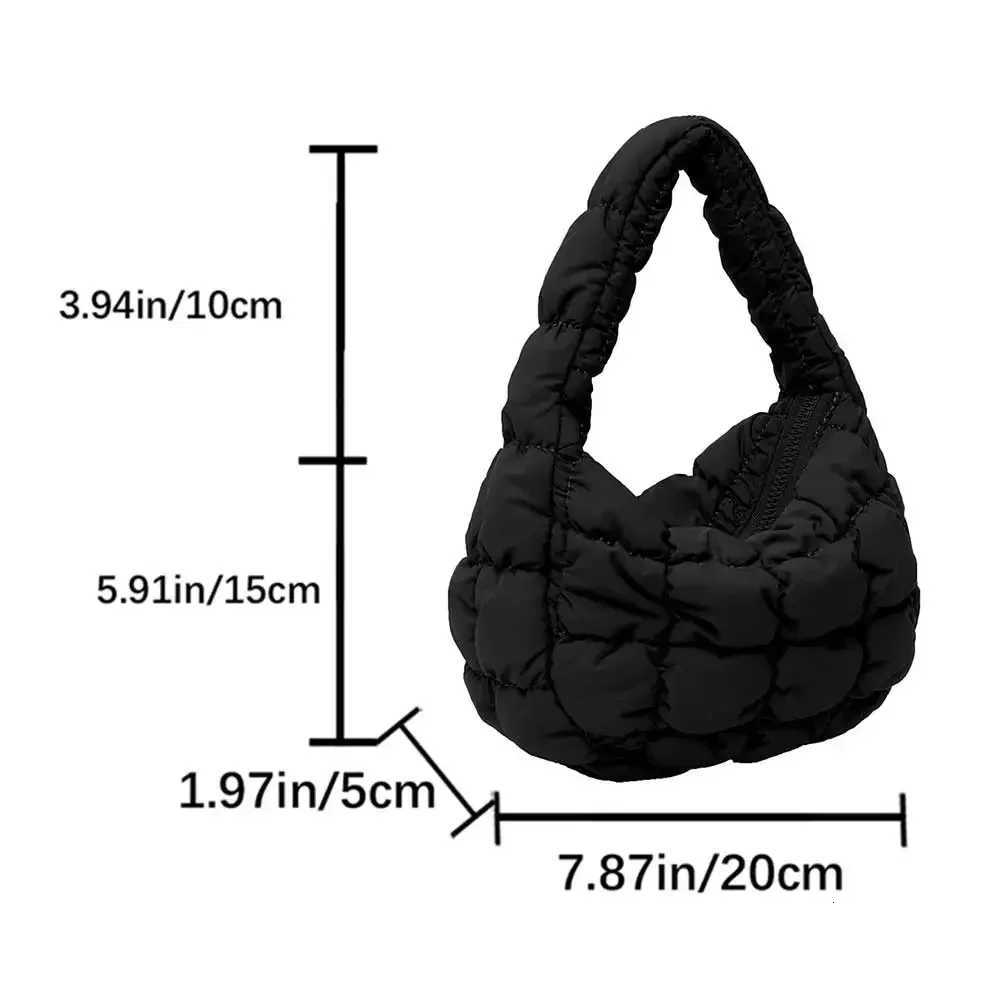 Fashion Quilted Shoulder Bags for Women Handbag Mini Cloud Pleated Bags Puffer Dumpling Bag Tote Y250729