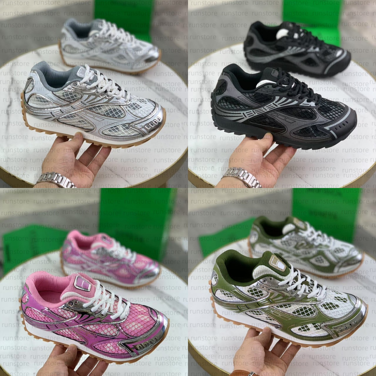 Designer Orbit Shoes Men Women Shoes Sneakers Knitted shoes Upper Men Platform Vintage Versatile Lightweight Technical Mesh Rubber Runner Shoes