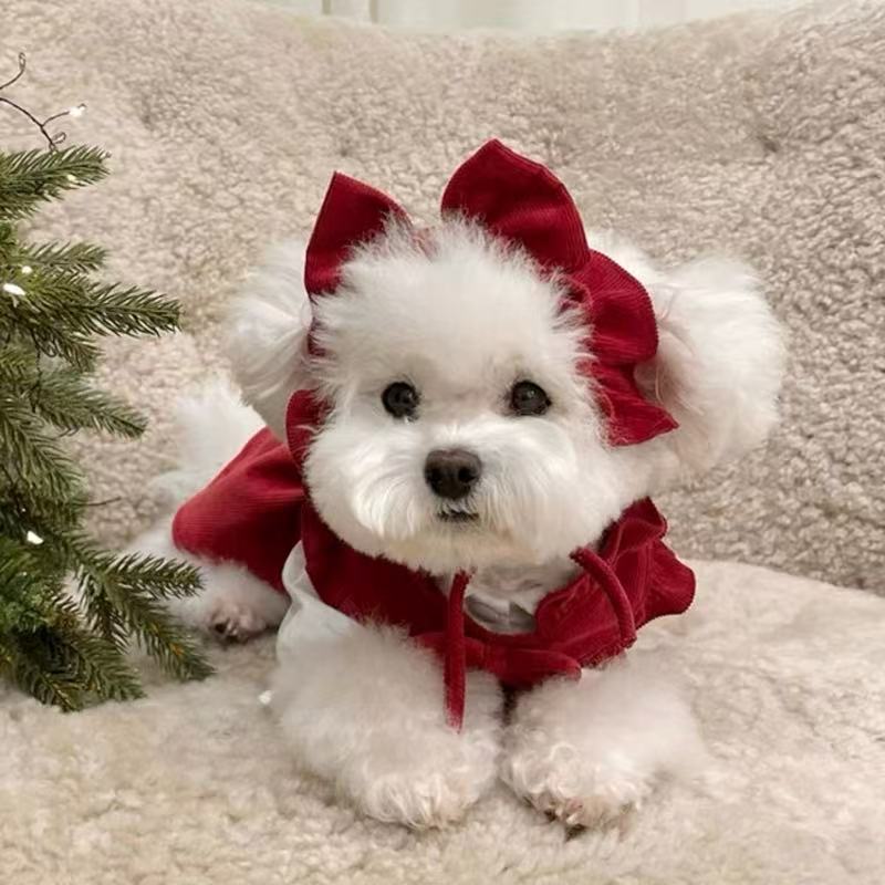 Owen Dog Clothes Spring and Summer Thin Fake Two-Piece Pocket Sweatshirt Anti-shedding Pet Teddy Panda Mi Small Dog