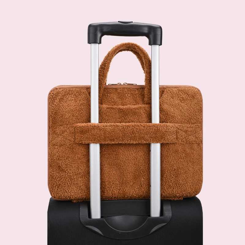 Carto Laptop Bag Fem Briefcase For Book Pro13.3 M1 M2 Case 13 14 15 16Inch Dell Len Huei Notebook Computer Handbag y250730