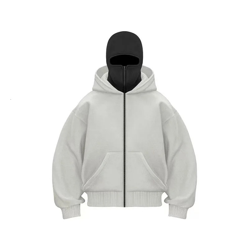 Autumn and Winter Mens Womens Casual Sportswear with Hooded Mask n Sporty Fashionable Plus Size Hoodie 250729
