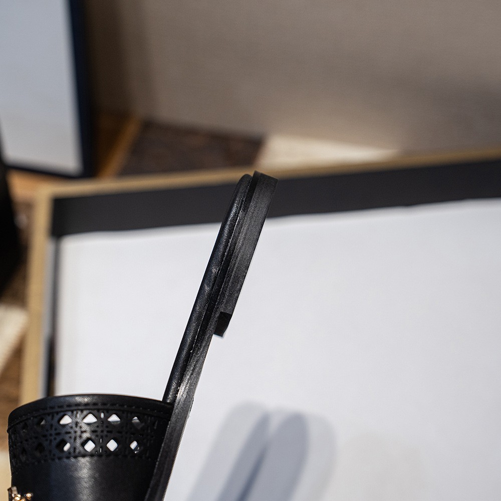 Designer Slides Women Slippers Embroidered Fashion Sandals Summer Girls Beach Slipper Black Beige Hook And Loop Fasteners Flip Flops Floral brocade striped Gear