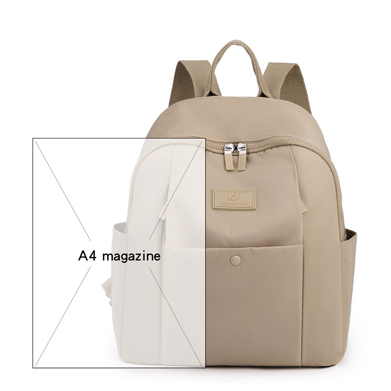 Women's Multi-Layer Portable Backpack Korean Style Trendy Water-Repellent Nylon Travel Large Capacity Bag ddmymoon