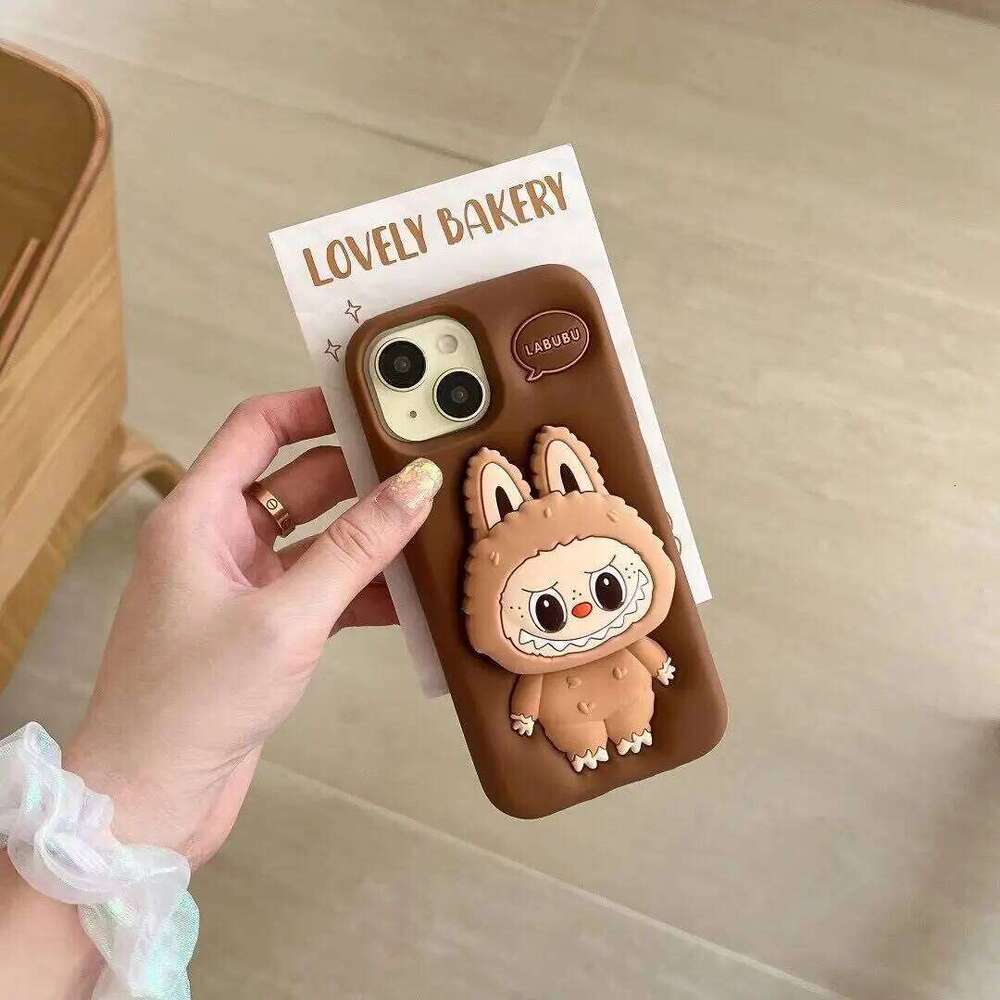 Cute Monster Doll Phone Cover 11 12 13 14 15 Shockproof Case for IPhone 16 Pro Max