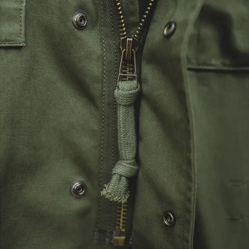 Maden M65 Vintage Coat Parka Cotton Standard Conventional Size Multi Pocket Slim Green Field Jacket for Mens Spring and Autumn 250730
