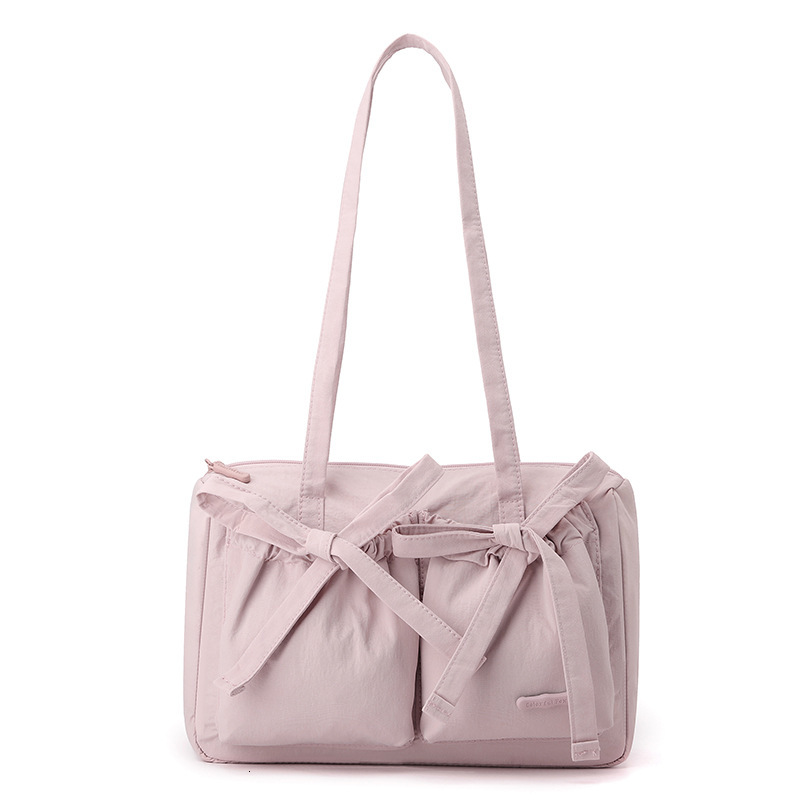 Colorful Fox Korean Niche Women's Sweet Ballet Style Pleated Bow Lazy Commuter Shoulder Bag ddmymoon