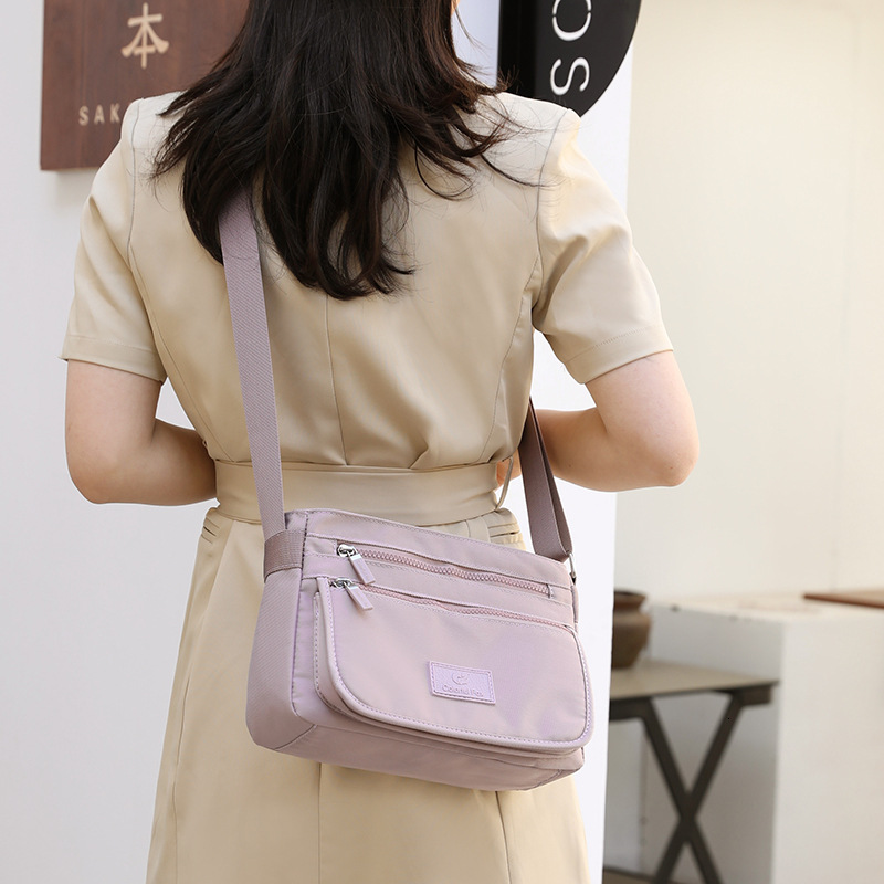 Women's 2025 New Trendy Shoulder Waterproof Nylon Multi-layer Crossbody Bag Korean Style Versatile Backpack ddmymoon