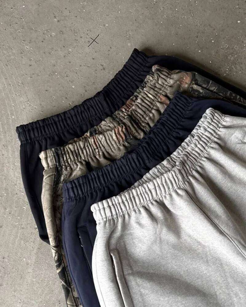 Retro Haruku Rock Oversized Shorts Men Y2k American High Street Trendy Brand Letter Printing Casual Loose Wide-Leg Pants Women