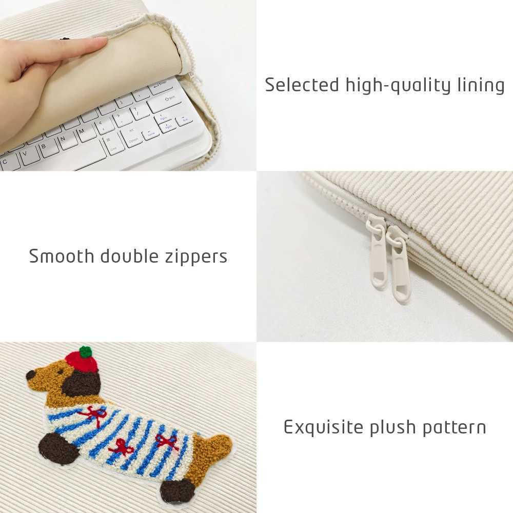 13-14 15-16 Inch Cute Dogs Laptop Sleeve Bag Dachshund Pet Protective Computer Cases Laptop Cover 9.7-11 in Tablet Travel Cover y250730