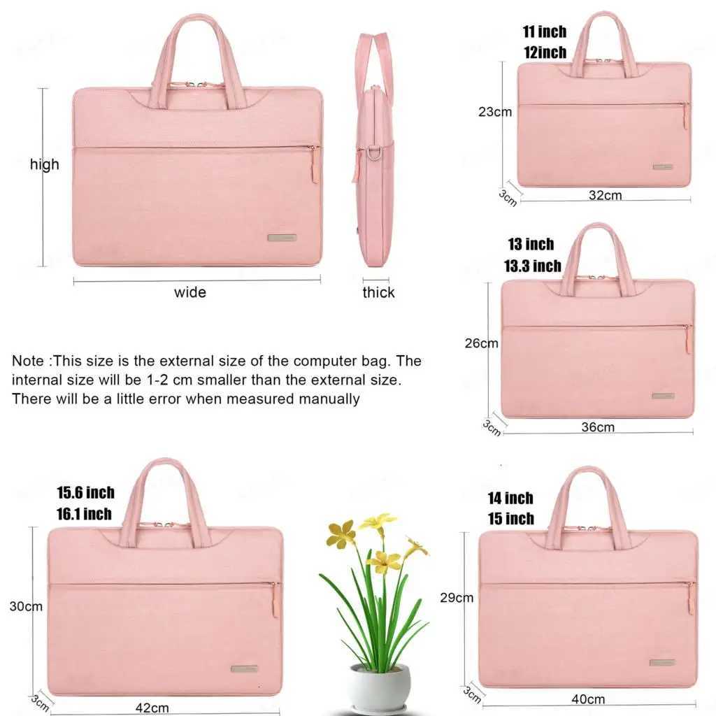 12 13.3 15.6 14 inch Laptop Sleeve Bag Case Shoulder Notebook Bag for MacBook Air Pro M1 M2 Lenovo Dell Huawei Handbag Briefcase y250730