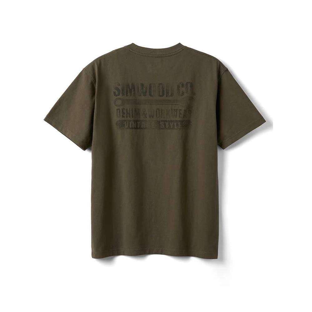 SIMWOOD 2025 Summer New Oversize 270gsm Cotton Fabric T-shirts Men Vintage Enzyme Washed Letter Print Tops Plus Size Tee