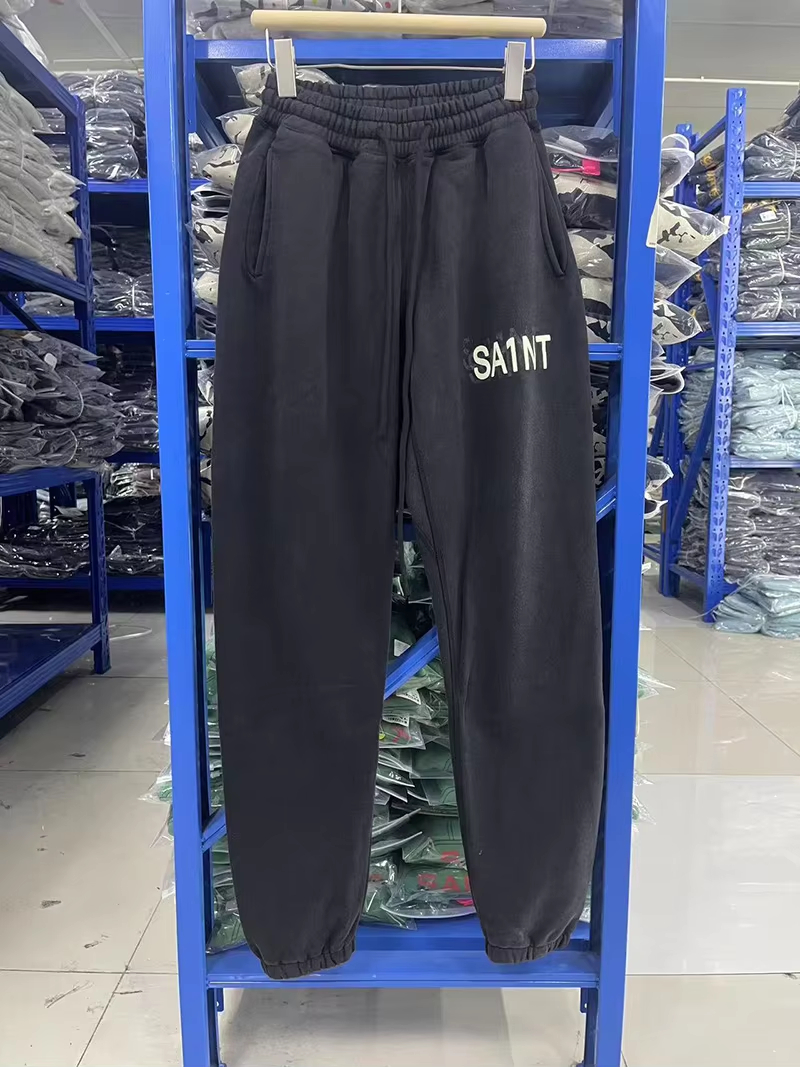 Washed Blue Pants Men Woman Streetwear Drawstring Joggers Sweatpants 2025 New Trousers Oversize L251015