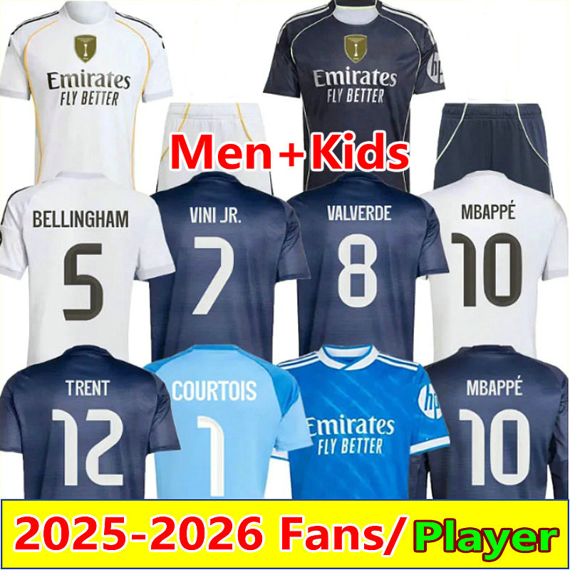 2025 MBAPPE BELLINGHAM Soccer Jersey fans player 25 26 home away 3rd TRENT MODRIC ALABA VINI JR football Shirt RODRYGO TCHOUAMENI ARDA GULER ENDRICK camesita de futol