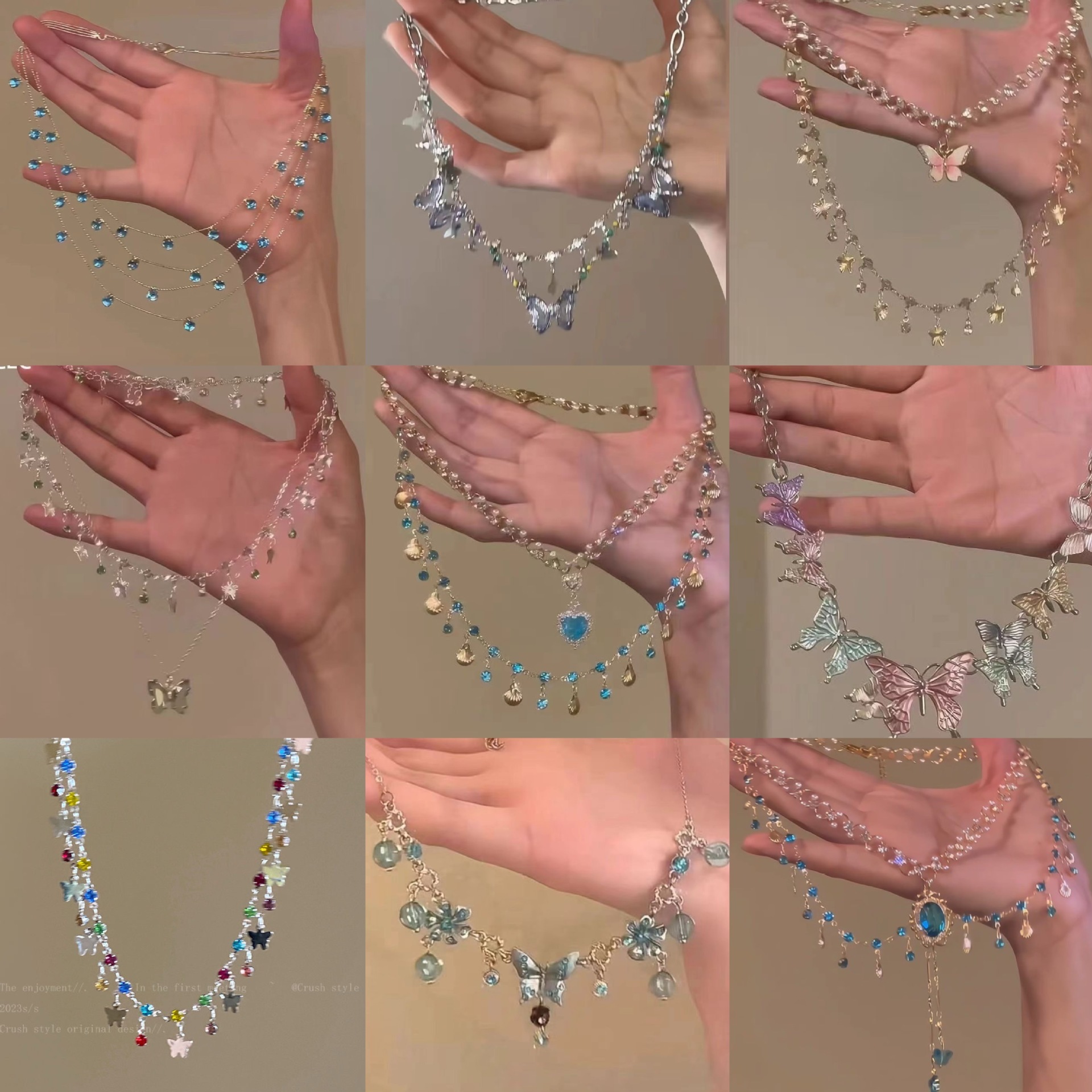 Zircon Round Designer Necklace Beach Lady Pendant Multi-layer Necklace Simple Super Fairy Fashion Versatile Collarbone Chain Light Luxury High-end Nec
