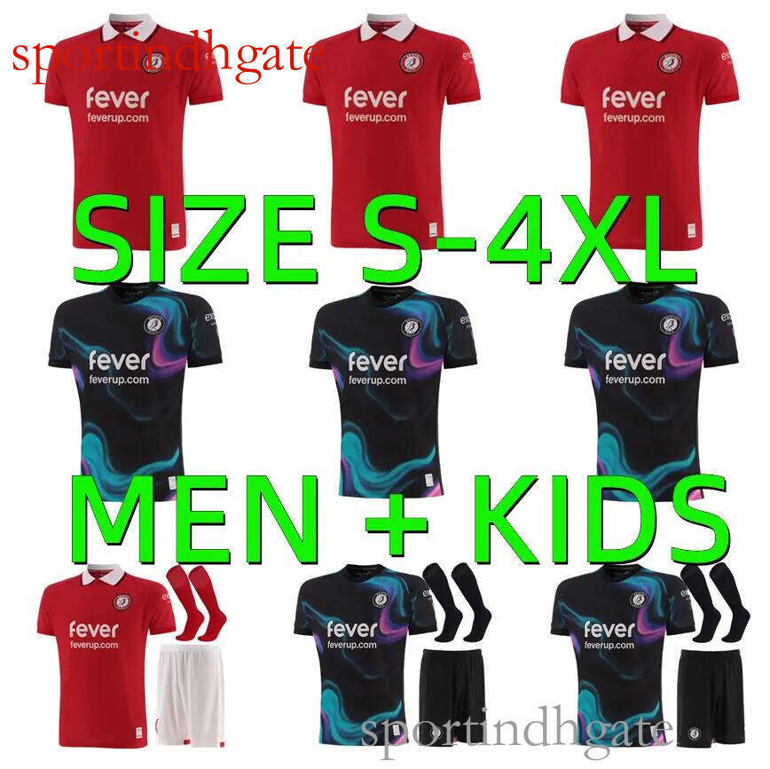 XXXL 4XL 25 26 Bristol Citys soccer jerseys 2025 2026 Home Red Away Weimann MARTIN WELLS WEIMANN Men kids kits full sets camisetas de futbol football shirts