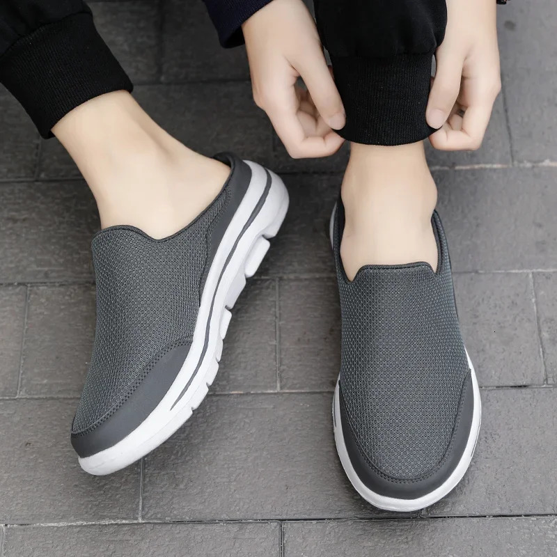 Ngouxm Men Slippers Summer Breathable Home Indoor Slippers Men Thick Bottom Slides Fashion Couple Walking Shoes Chanclas Hombre 250725