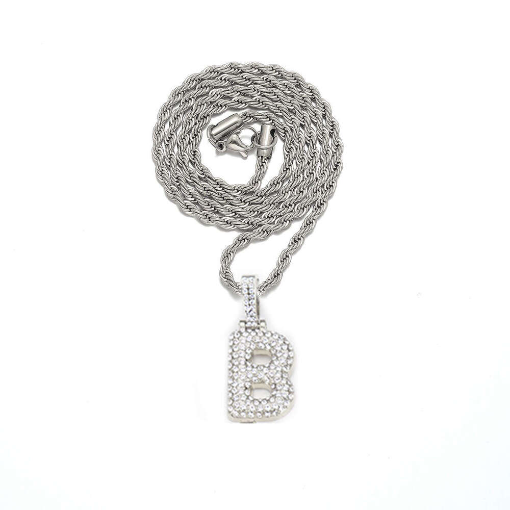 Exquisite Round Cute Bubble Letter Pendant Personality Creative Hip Hop Necklace Direct Shipping