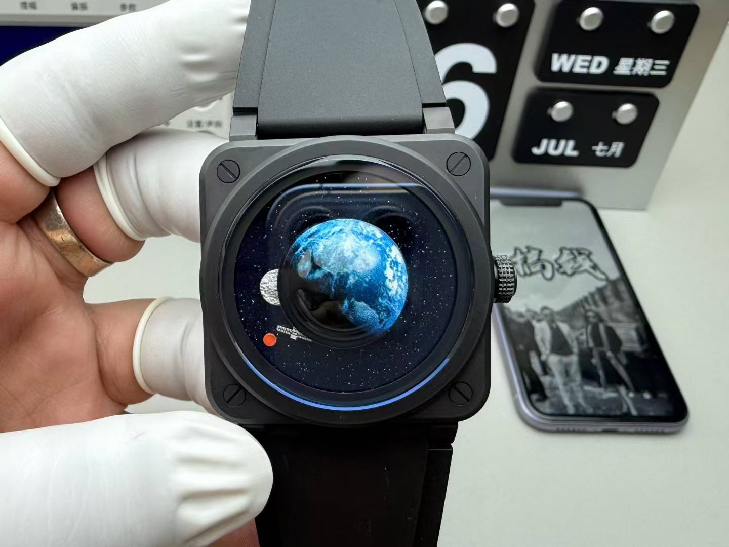 ceramic case 41MM BR03A-EMM-CE/SRB BR-03 ASTRO LTD man watch mens universe astronomy wristwatch automatic movement sapphire waterproof top quality cool designer