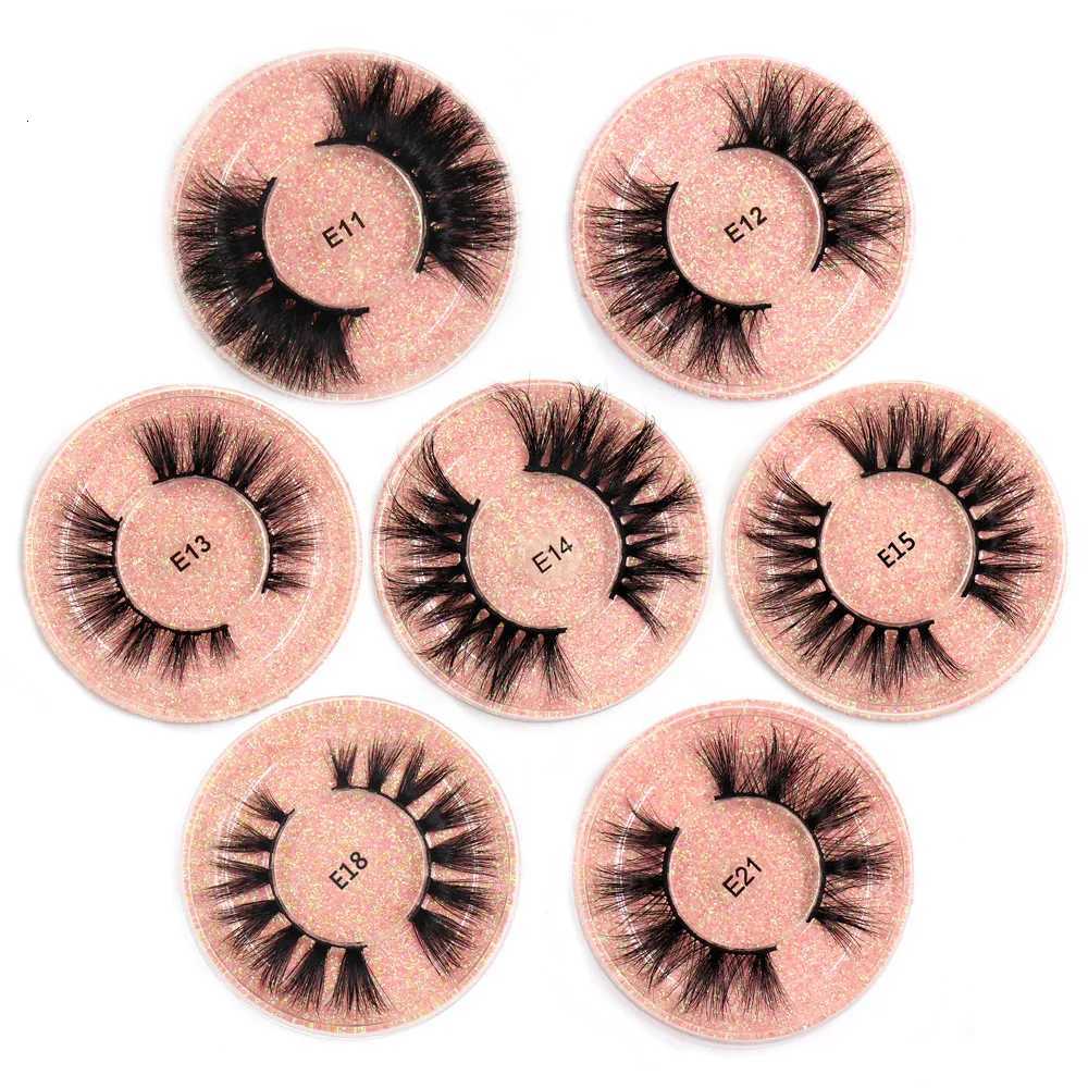 3D Mink Eyelashes Makeup Thick HandMade Fluffy Eyelashes Cruelty Free Volume Wispy Soft Eyelashes Reusable False Eyelashes Z250730