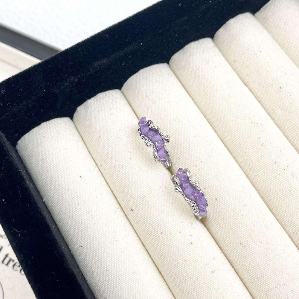 Mint Style Irregular Wave Pattern Women's 2024 New Trendy Fashion Earrings Elegant High-end Feel 808