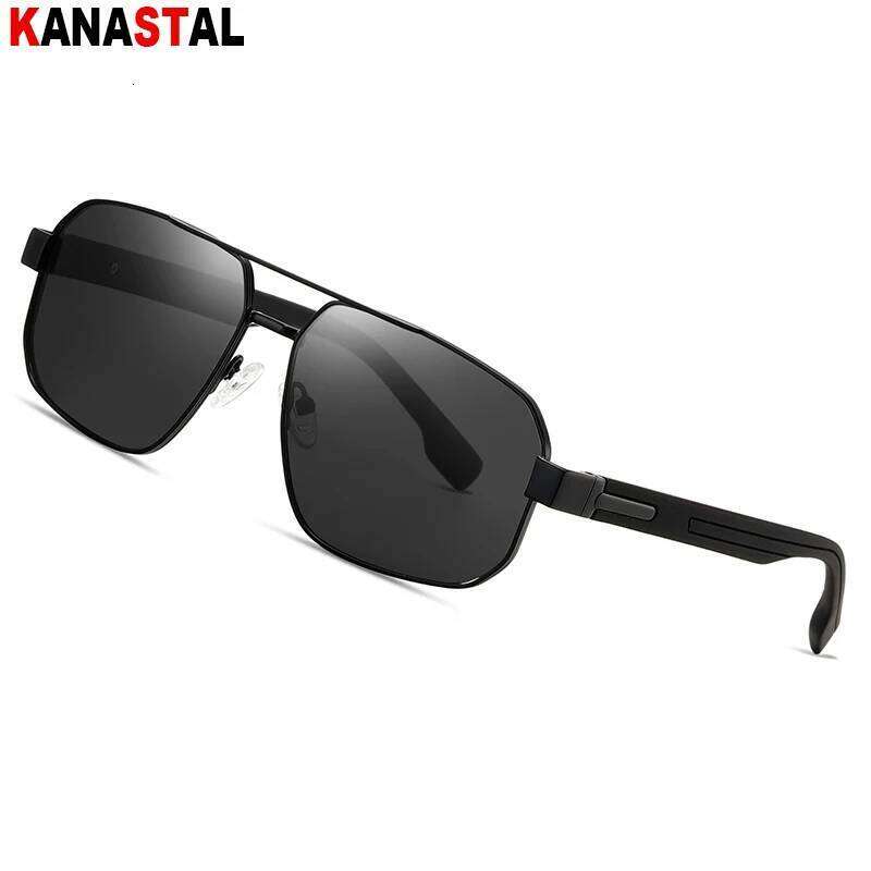 Men Metal Polarized Sunglasses Women UV400 Sun Glasses Big Eyeglasses Frame Driving Golf Cycling Goggle Anti Glare Shade Eyewear