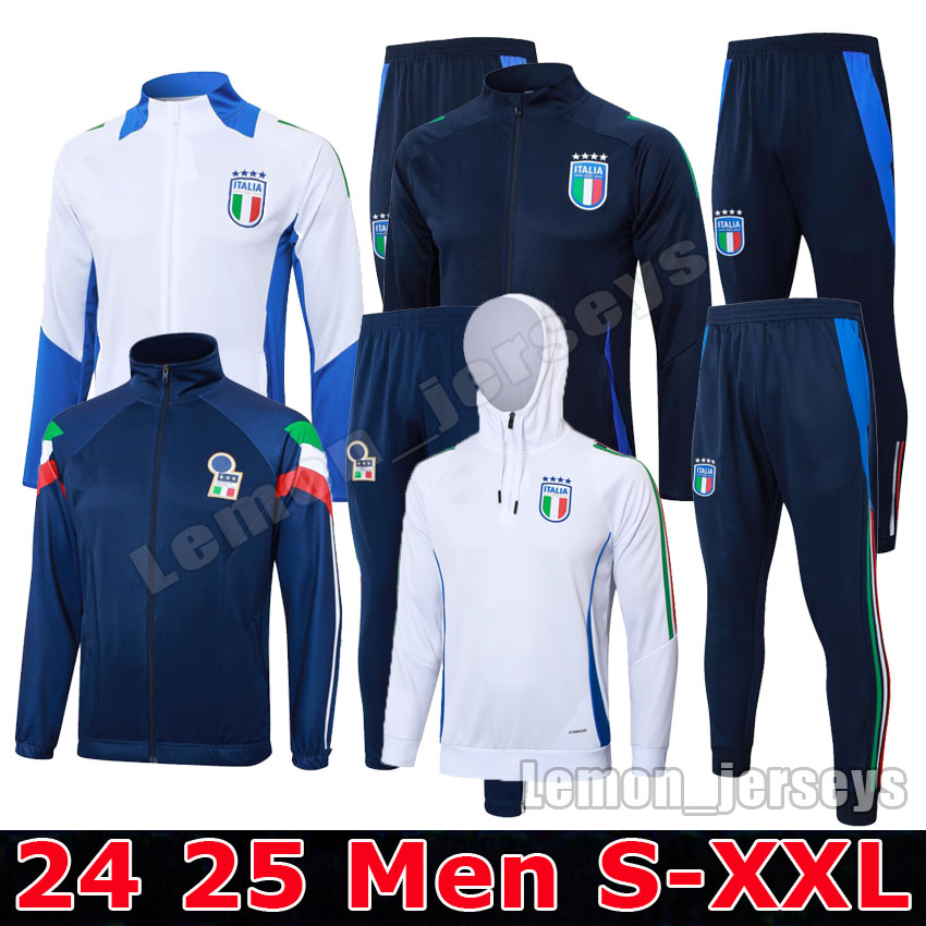 2024 2025 italys tracksuit Soccer training jacket Survetement 24 25 Italia Full-zipper long-sleeved soccer football tracksuits jacket chandal futbol survetement