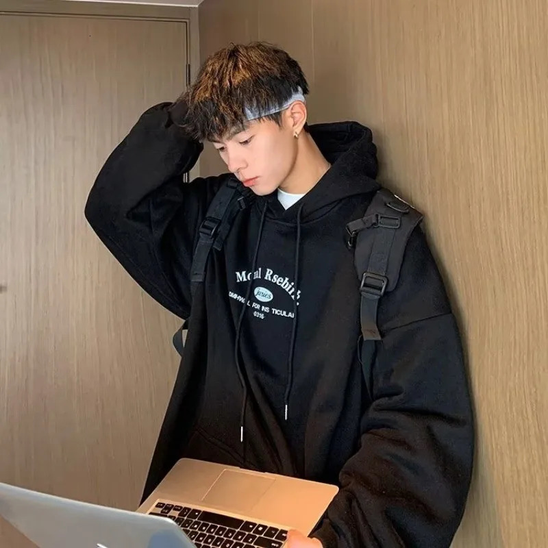 8XL American Classic Printed Hoodie Mens Large Size Clothing 250729