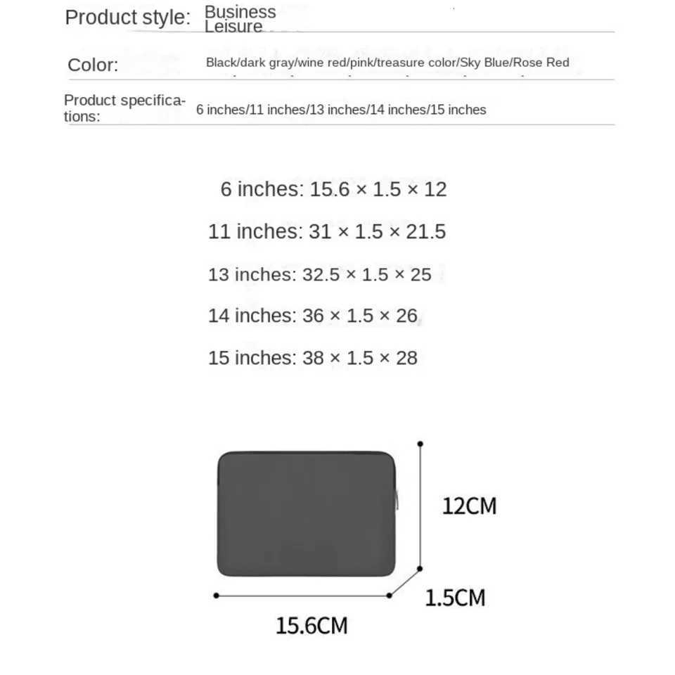 Soft Laptop Bag 11 13 14 15 15.6 Inch for Huawei Lenovo ASUS HP Dell Air Pro 16 M1 M2 Case 2024 Sleeve Liner Cover y250730