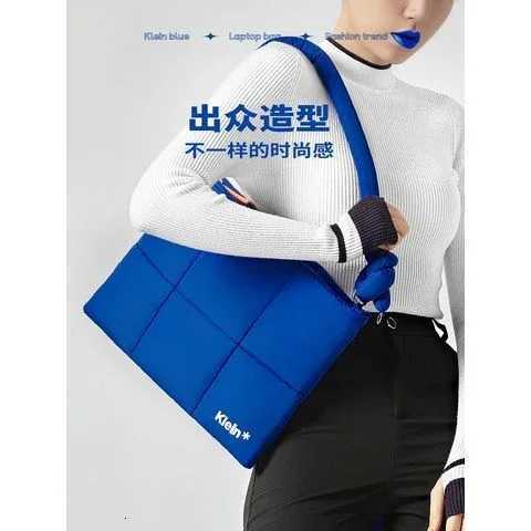13.16 Inch Klein Blue Space Cott Laptop Bag with Crossbody Strap Soft Spacious Shockproof for Book iPad DELL HP Laptop Bags y250730