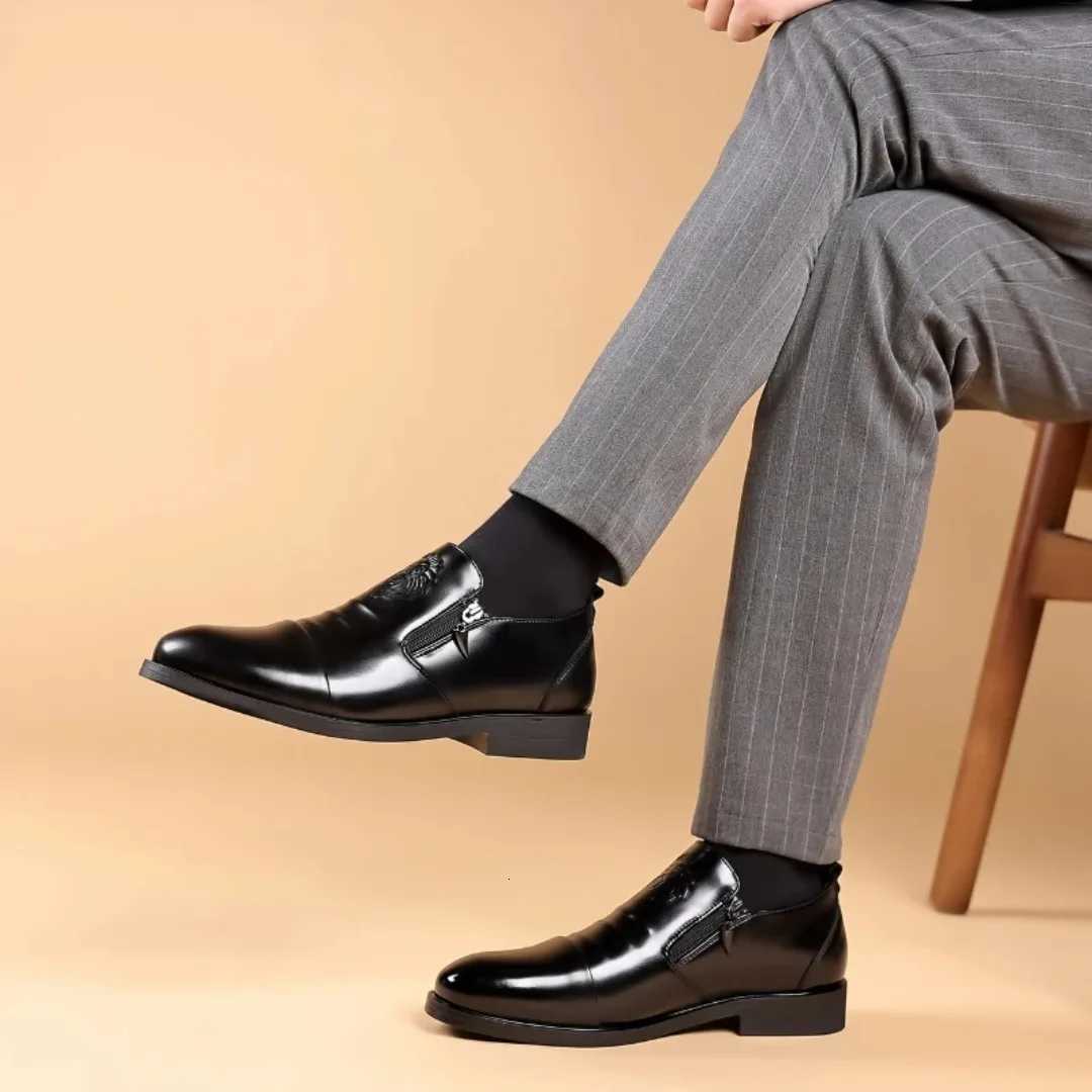 Luxury Mens Formal Shoes Designer Business Shoes High-Quality Mens Loafers Vintage Mens Shoes Fionable Leather Shoes Y250730