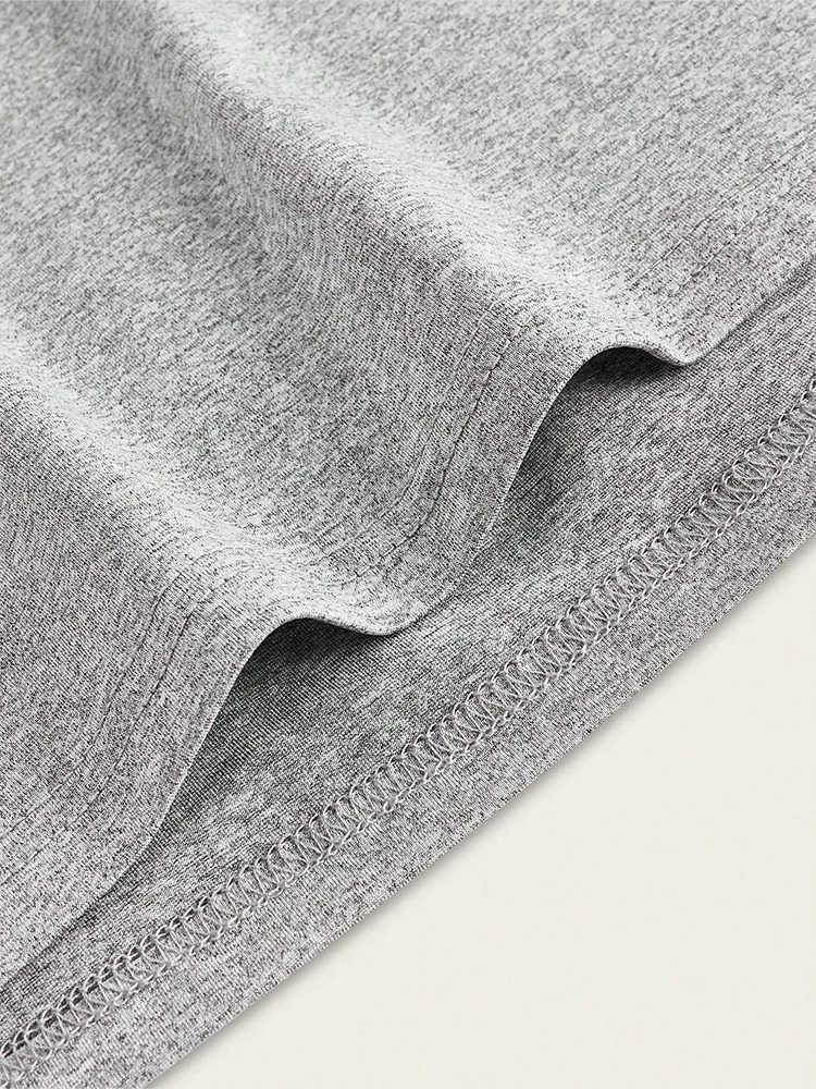 Plus Size Womens One Neck Long Sleeve TShirt Comfortable Slim Solid Color Elegant Casual Tops for Spring and Autumn 250729