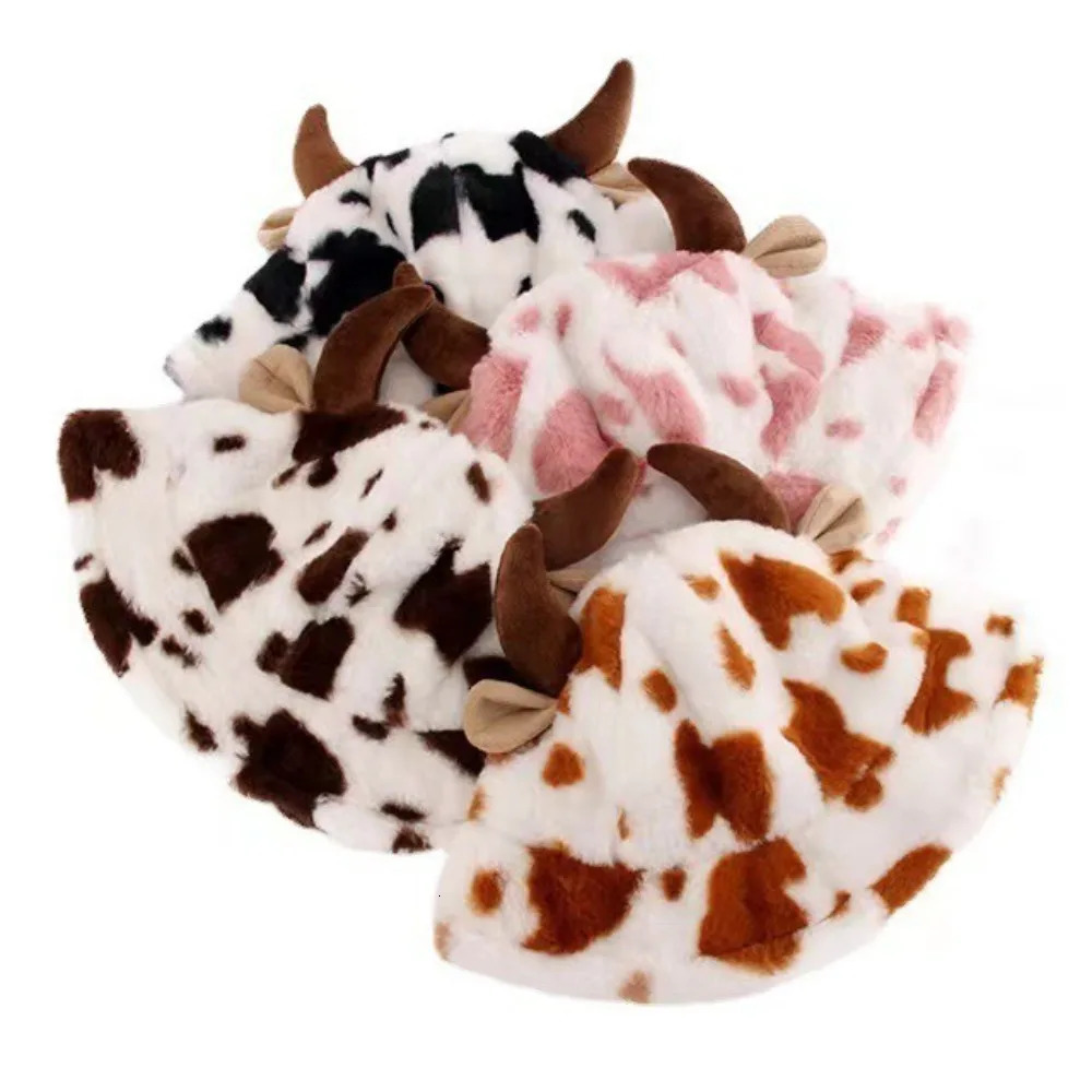 Fashion Faux Fur Fuzzy Bucket Hat Casual Hip Hop Fluffy Warm Hat Unisex Keep Warm Warmer Bonnet for Women Men 250724