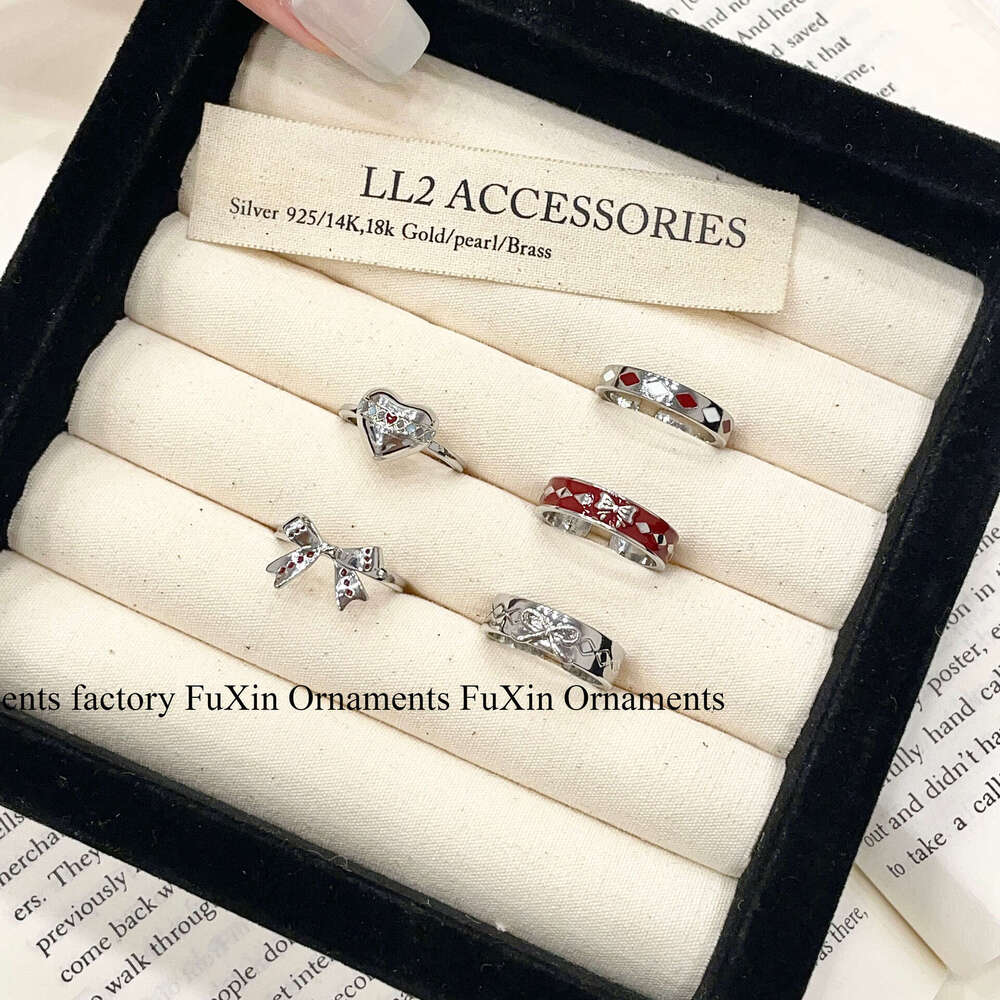 Version Niche Versatile Design Sense Set Exquisite High-end Korean Ins Style Temperament Ring for Women 08a