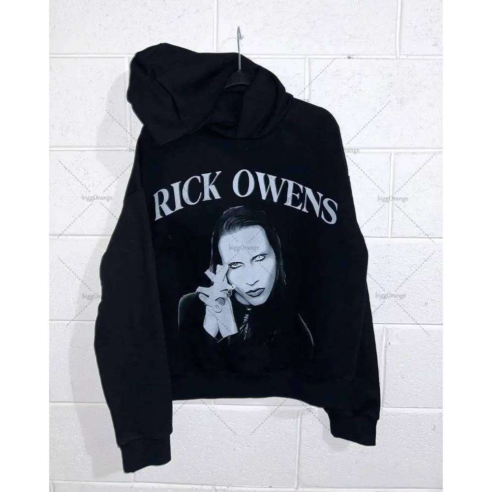 New Gothic Punk Y2k Haruku Clothing American Retro Fashion High Street Sweatshirt Oversized Loose Versatile Zipper Hoodie Men