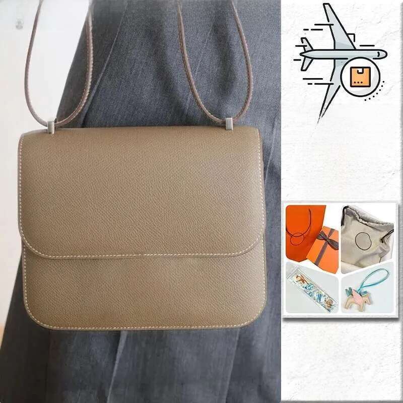 Designer Women Houlder Crobody Handbag Handmade Gold Ier Hardware Daily Outfit Bag