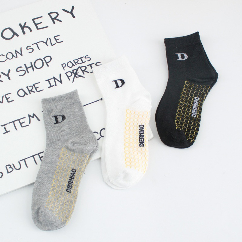Four Seasons Socks, Polyester Cotton, Black Business Men's Mid-Calf Socks Factory