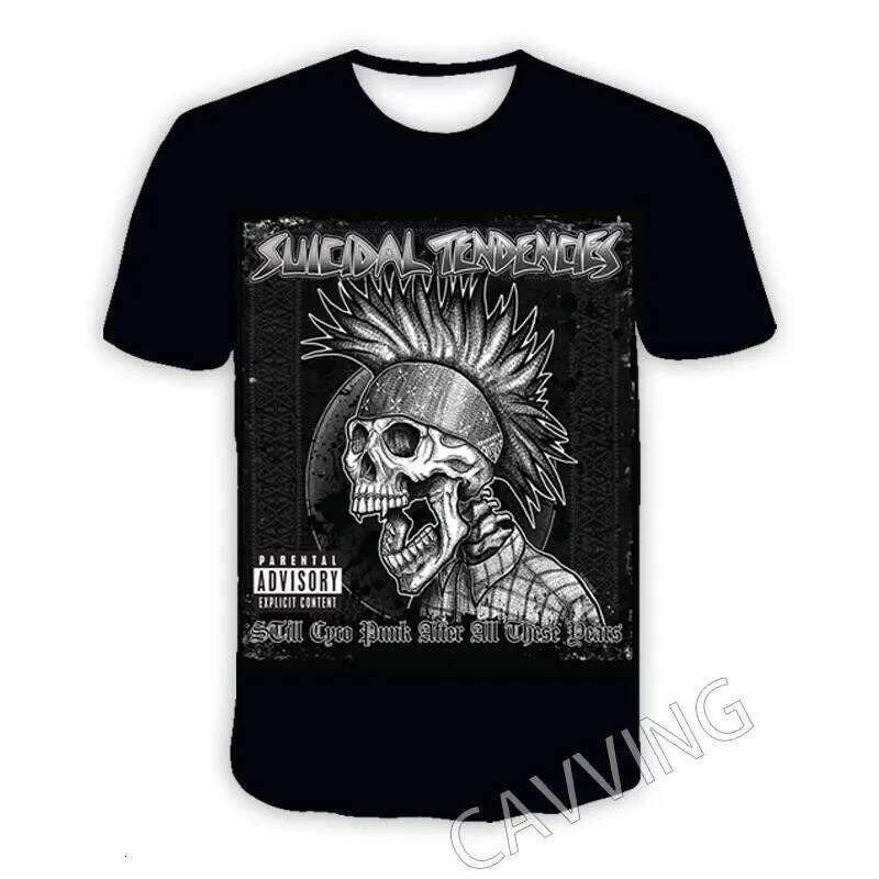 New Fashion Women/Men's 3D Print Suicidal Tendencies BAND Casual T-shirts Hip Hop Tshirts Haruku Styles Tops Clothing