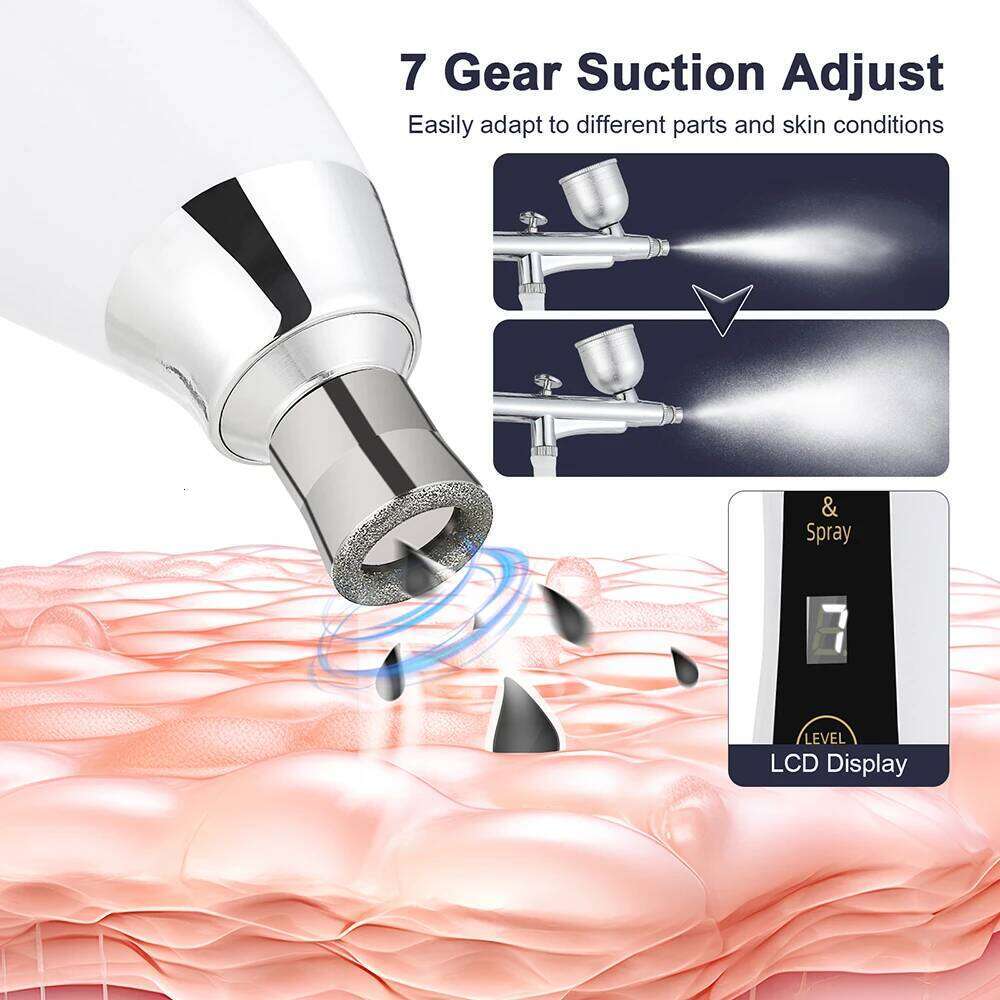 Portable Dia Microdermabrasion Facial Peeling hine Hydrating Airbrush Exfoliation Deep Cleaning Vacuum Blackhead Remover
