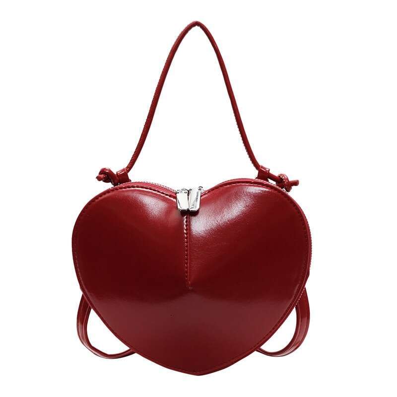 Women's New Niche Design Crossbody Heart-shaped Shoulder Trendy Underarm Bag