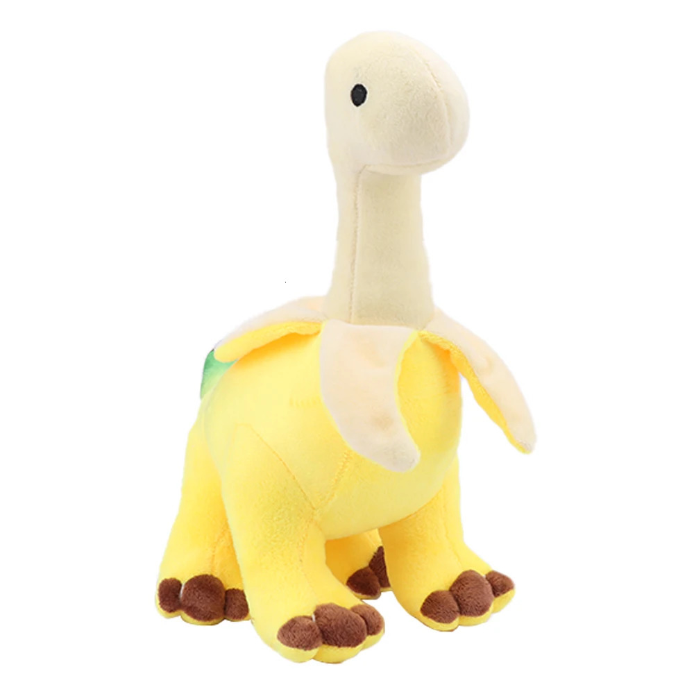 Cute Plush Toys Soft Stuffed Dragon Animals Peeled Banana Brontosaurus Toy Kawaii Gift for Kids 250729 XJ260303