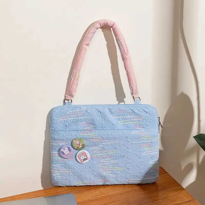 2025 New Casual Cute Laptop Bag 13.3 14 14.5 Inch Simple Handbags Shoulder Bag Wen Notebook Pouch y250730