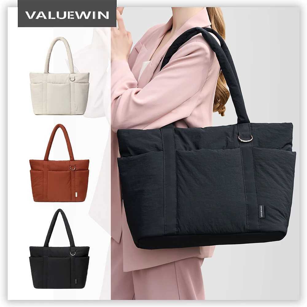 15.6 16 inch Large Capacity Shoulder Bag Laptop Case with Multiple Pockets Lightweight Travel Handbag Shockproof Laptop Tote Bag y250730